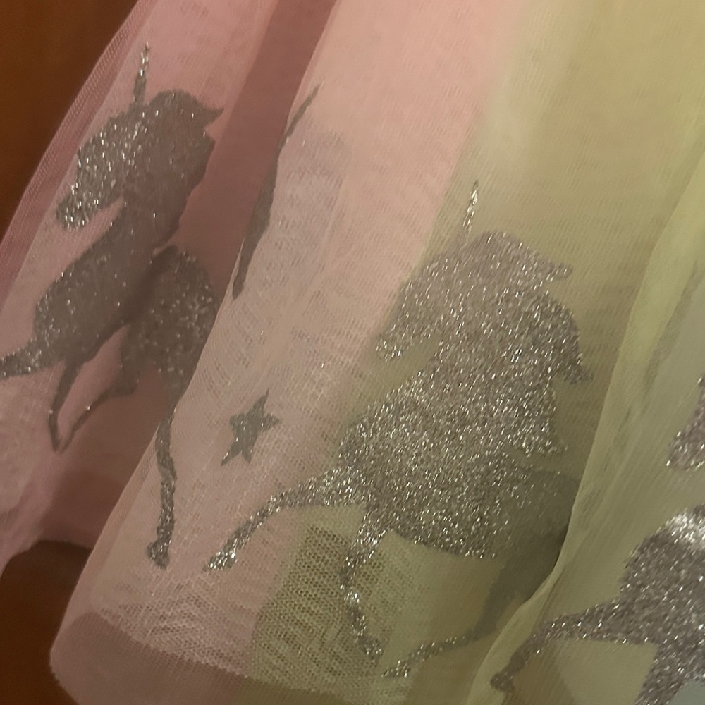 Zunie Pastel Unicorn Dress with Rainbow ๐ ๐ฆ size 2 like new - Picture 3 of 3